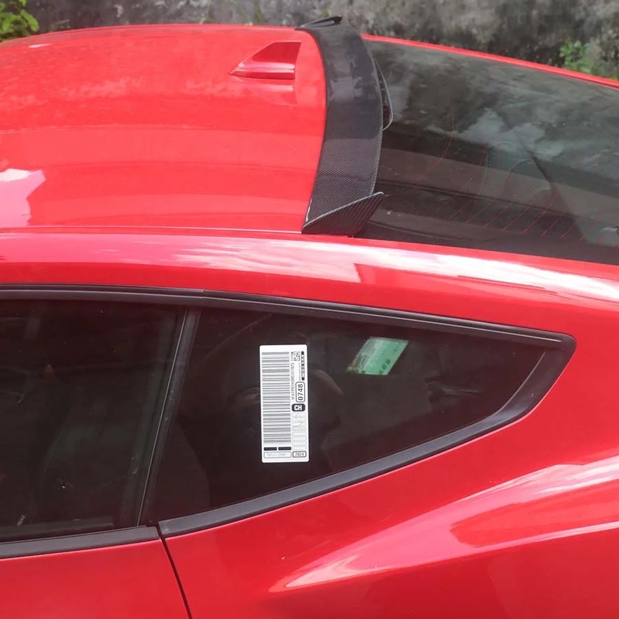 For Mustang Dark Horse S650 Top Wing Carbon Fiber Roof Rear Spoiler with Ducktail Deck Exterior Body Kit Accessories